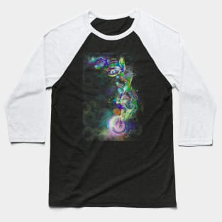 Interstellar travel space bunny Baseball T-Shirt